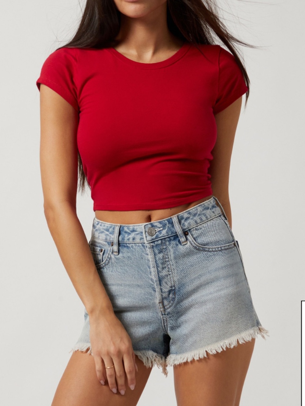 Pacsun High Waisted Denim Festival Shorts